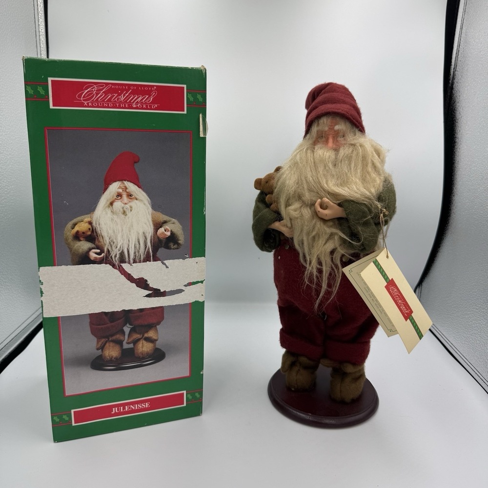 House of LLoyd Christmas Around The World "Julenisse" Figurine 13"t w Box